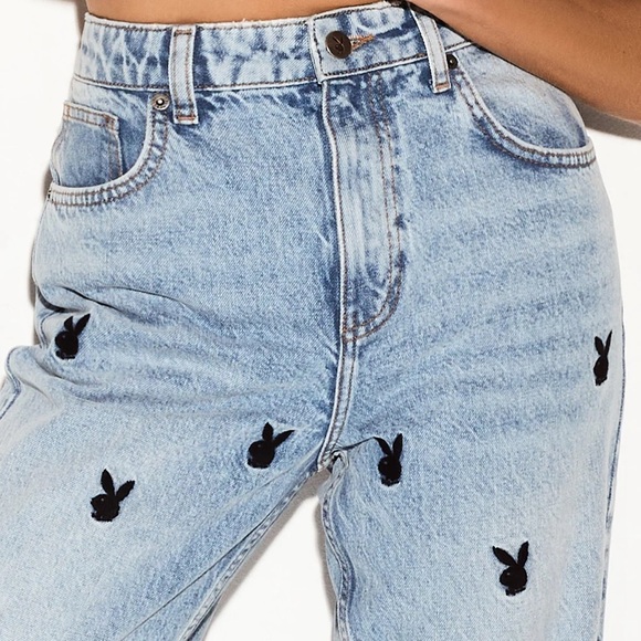 PLAYBOY High Rise Wide Leg Jeans - Picture 3 of 8